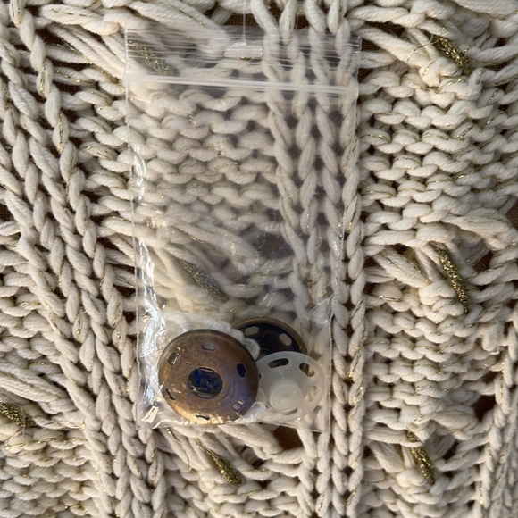 BOSTON DESIGN STUDIO  ASYM ZIPPER LUREX CARDIGAN L - Picture 10 of 16